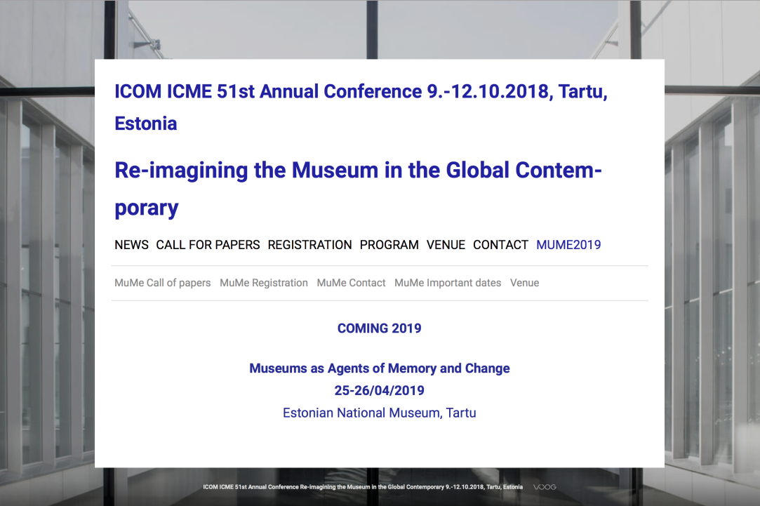Call for papers на конференцию «Музеи как агенты памяти и перемен»